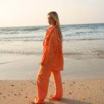 Linen Suit Orange